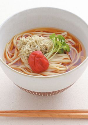 梅干し玄米うどん-レシピのメイン写真