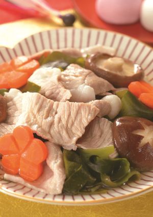 豚肉とわかめの煮物-レシピのメイン写真