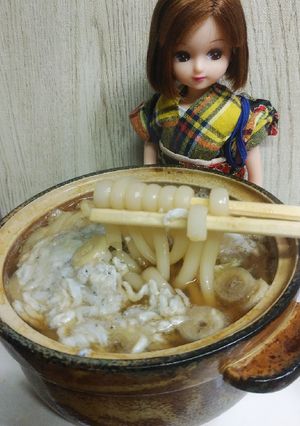 リカちゃん♡生しら す うどん(温)-レシピのメイン写真