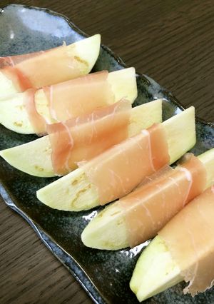 ユズリッチがあう！水茄子の生ハム巻き-レシピのメイン写真