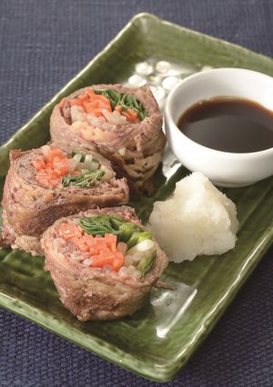 牛肉の三色巻き-レシピのメイン写真