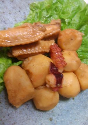 鳥手羽とタコと里芋のおい！酢たぁ～煮-レシピのメイン写真