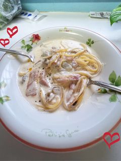 クリームパスタ-レシピのメイン写真