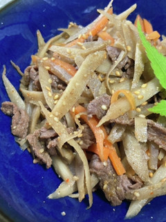 きんぴら牛蒡〈牛肉入り〉-レシピのメイン写真