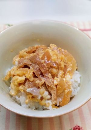 油揚げでなんちゃってカツ丼-レシピのメイン写真