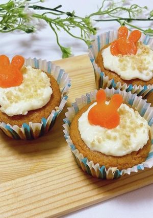 うさぎのしっとりキャロットケーキ-レシピのメイン写真