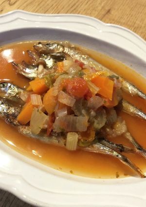 ししゃものミネストローネがけ-レシピのメイン写真