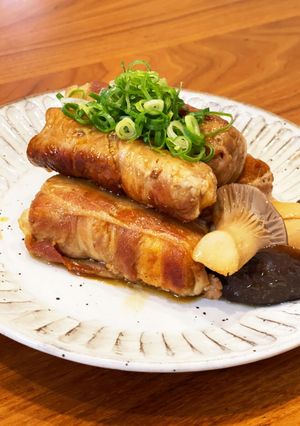 厚揚げ肉巻きとエリンギの照り焼き-レシピのメイン写真