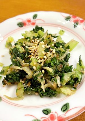 セロリの葉とシラスでご飯のお供-レシピのメイン写真