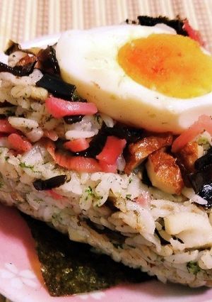 なんちゃって＜のり弁 鬼ぎり＞帰ってこず-レシピのメイン写真