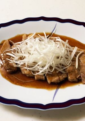 厚切り豚ロース肉のオイスターソース煮-レシピのメイン写真