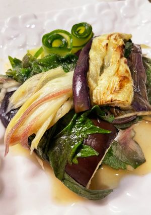夏野菜の白だしミルフィーユ-レシピのメイン写真