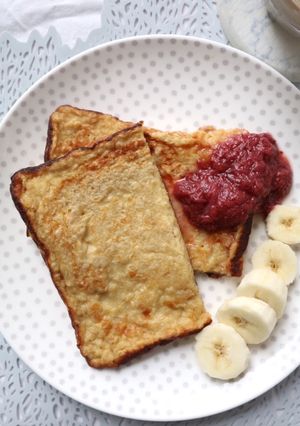 オートミールでフレンチトースト♪-レシピのメイン写真