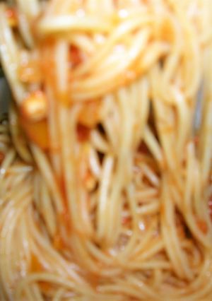 鳥むね肉で作るミートソースとパスタ。-レシピのメイン写真