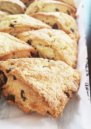 チョコチップスコーン　サクサクを求めて-レシピのメイン写真