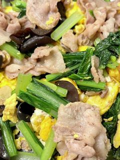 豚バラと小松菜の中華炒め-レシピのメイン写真