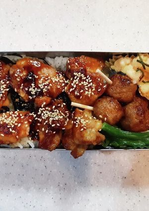高校生弁当覚え書き33焼き鳥弁当-レシピのメイン写真