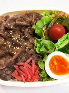 中学生の牛丼弁当-レシピのメイン写真