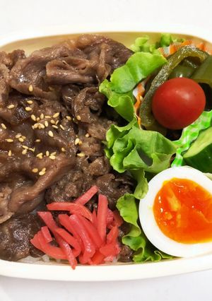 中学生の牛丼弁当-レシピのメイン写真