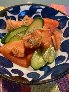 きゅうりとトマトのサラダ-レシピのメイン写真
