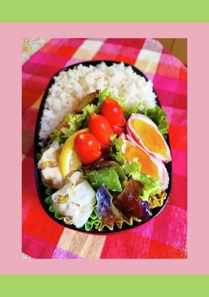 お弁当(なすの味噌炒め+その他)-レシピのメイン写真