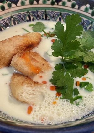 新潟油揚げと豆乳で作る！基本の鹹豆漿　-レシピのメイン写真