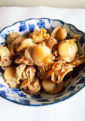 帆立(小振の)煮付け-レシピのメイン写真