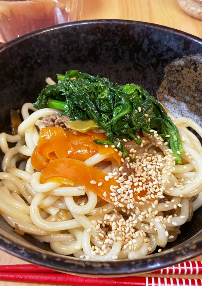 すき焼き風焼きうどん-レシピのメイン写真