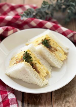 もろみみそとたまごのサンドイッチ-レシピのメイン写真