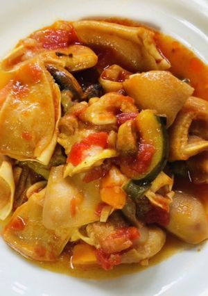 圧力鍋で作る 豚耳のトマト煮込み-レシピのメイン写真