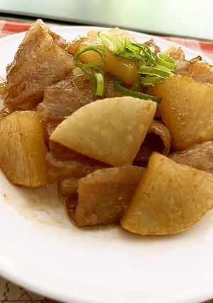 レンチンで作る豚バラ大根-レシピのメイン写真