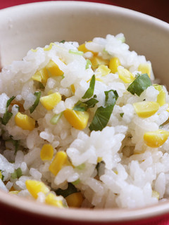 コーンとみつ葉のまぜご飯-レシピのメイン写真