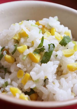 コーンとみつ葉のまぜご飯-レシピのメイン写真