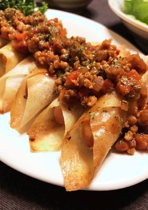 ウインナー春巻きのタコスミートかけ-レシピのメイン写真