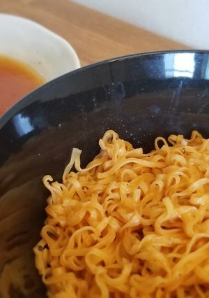 チキンラーメンつけ麺【手間なしランチ】-レシピのメイン写真