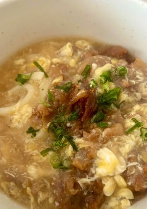 豚肉のかき玉あんかけうどん-レシピのメイン写真
