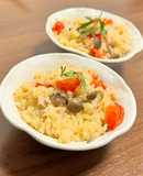 【簡単レシピ】玄米の白ワイン炊き込みご飯