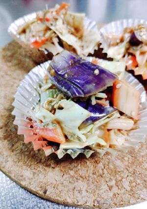 お弁当に☆なすとキャベツの味噌マヨ和え-レシピのメイン写真