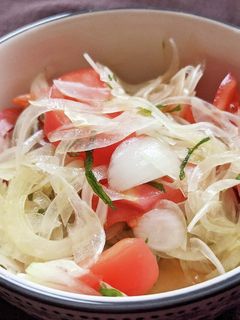 新玉ねぎとトマトと大葉のマリネ-レシピのメイン写真