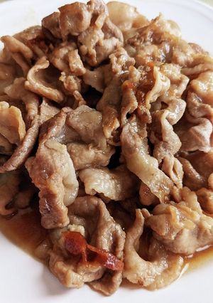豚こま肉の梅生姜焼き-レシピのメイン写真