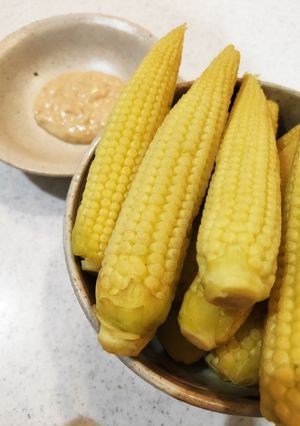 新鮮なヤングコーンを味噌マヨで食べよう！-レシピのメイン写真