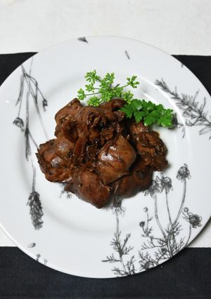 鶏ハツのバルサミコ醬油煮-レシピのメイン写真