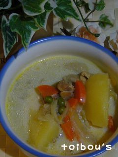 鶏肉とじゃがいものミルクスープ♫-レシピのメイン写真