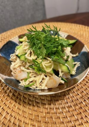 干豆腐とズッキーニ、海老の炒め物-レシピのメイン写真