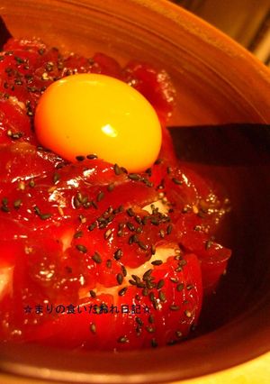 めんつゆでまぐろユッケ丼♪-レシピのメイン写真