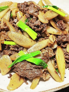 牛肉とごぼうの生姜煮-レシピのメイン写真