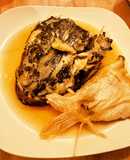釣って来たマゴチ・ヒラメ・マハタの煮付け