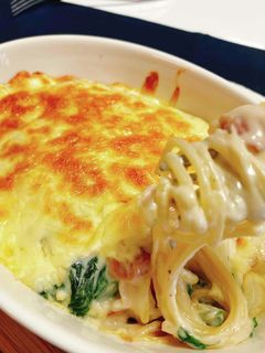 ほうれん草とベーコンのパスタグラタン-レシピのメイン写真