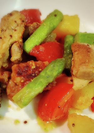 ☆チキンとアスパラのおかずサラダ☆彡-レシピのメイン写真
