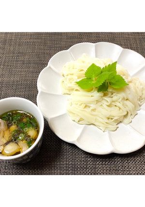 鶏だしつけ麺〜稲庭うどんバージョン〜-レシピのメイン写真